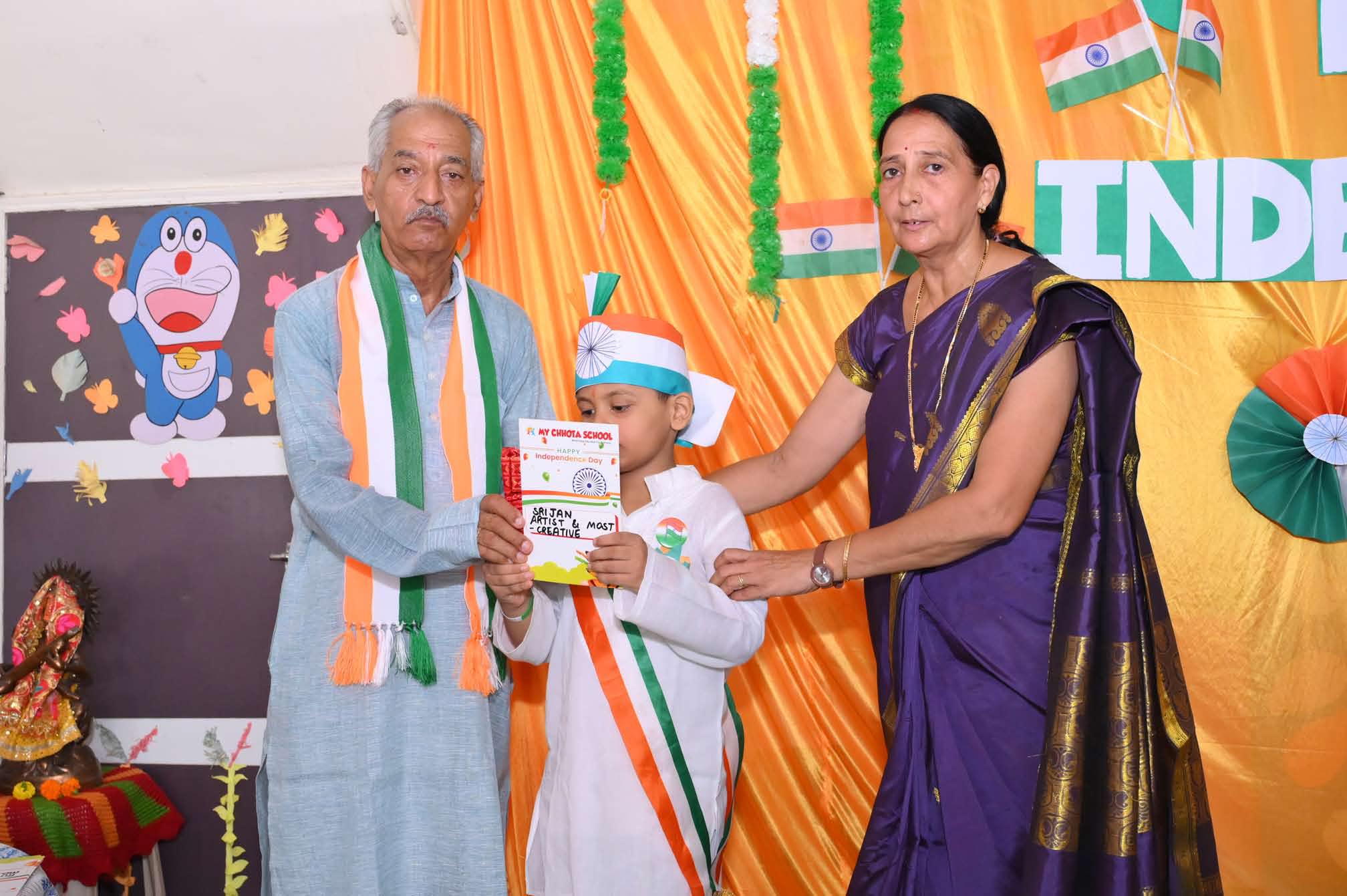 Prize giving with our chief guests