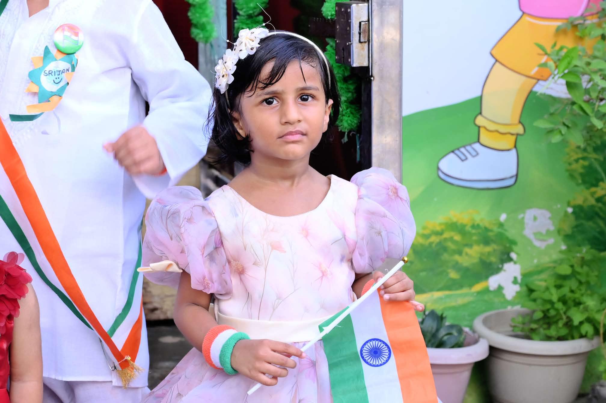 Celebrating in tricolour